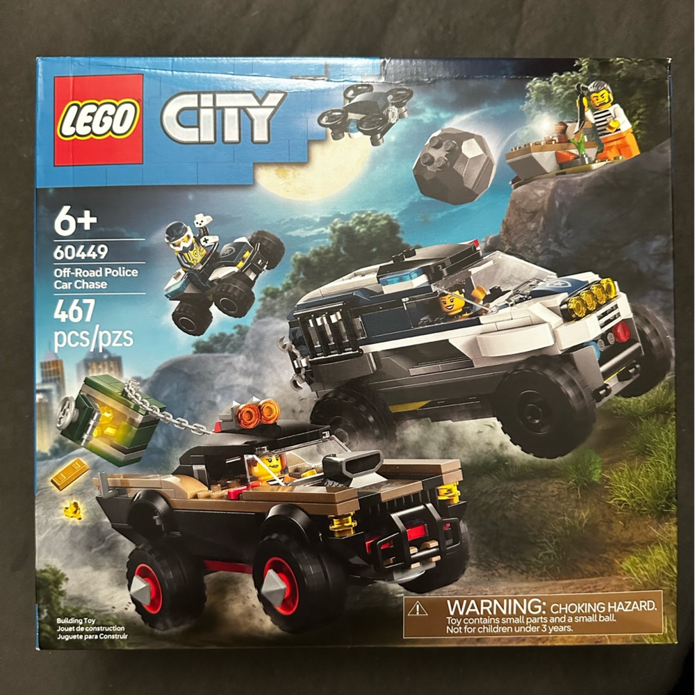 NWT 100% Authentic Lego City Off-Road Police Car Chase #60449